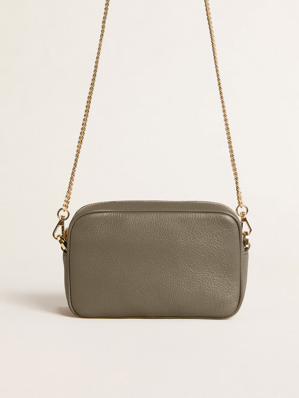 Mini Star Bag in sage-green leather with tone-on-tone star