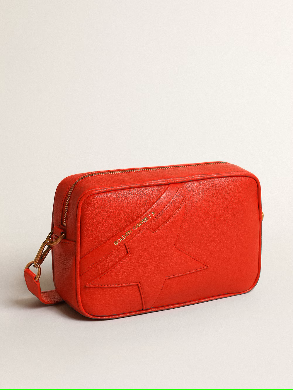 Bolso Star para mujer en piel rojo vivo