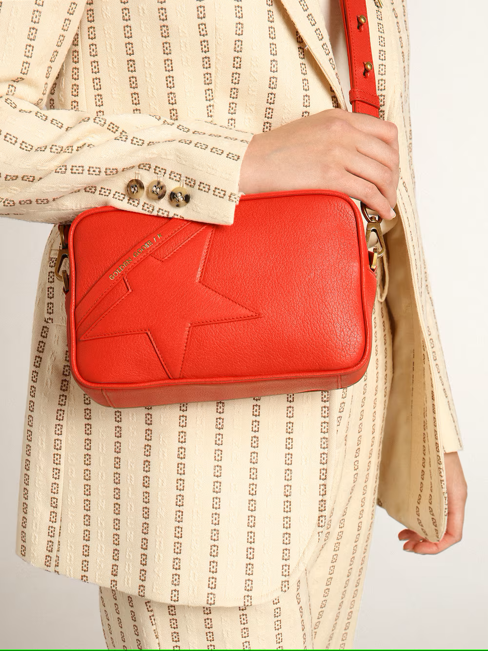 Women‘s Star Bag in bright red leather