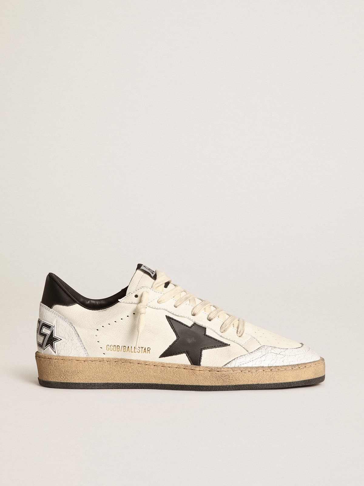 Women's Ball Star in nappa with black star and black heel tab