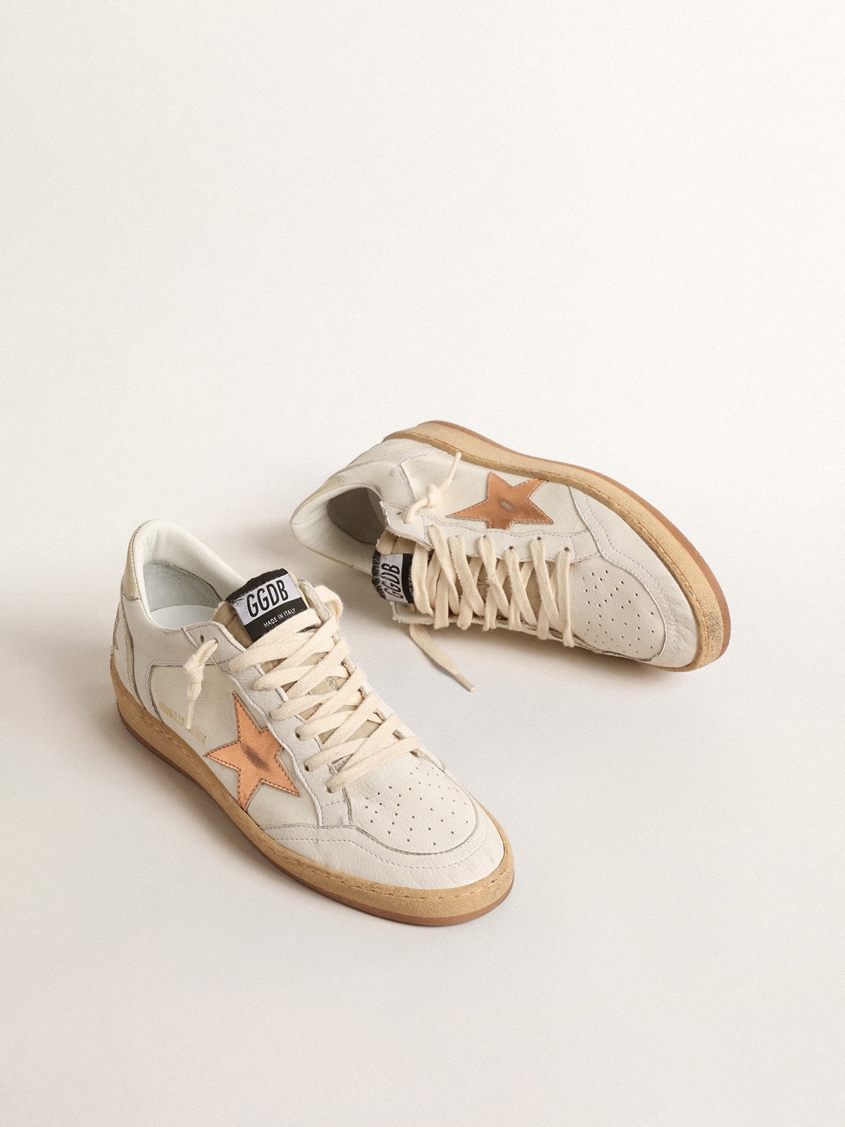 Ball Star LTD in canvas and nappa with bronze metallic leather star