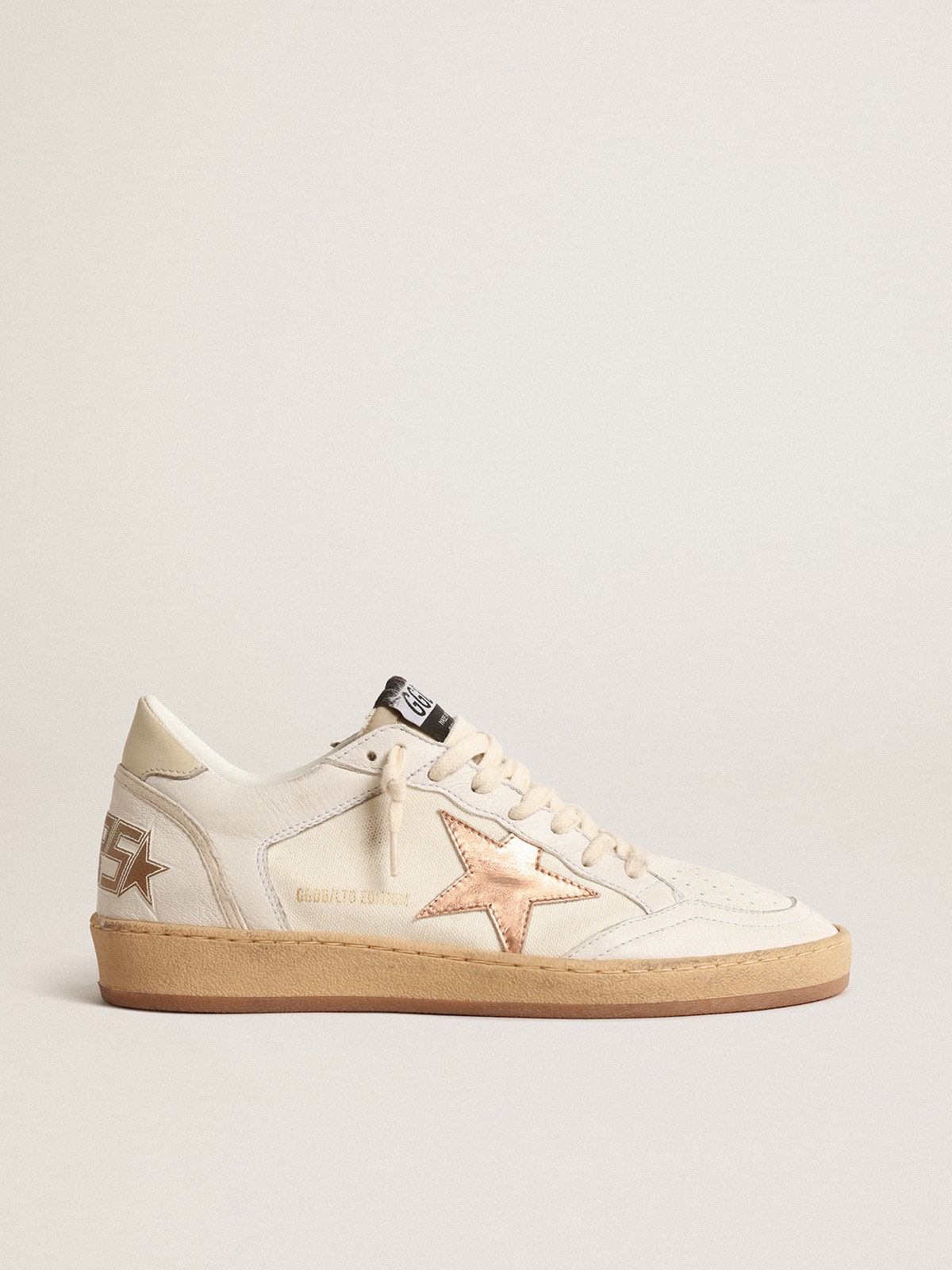 Ball Star LTD in canvas and nappa with bronze metallic leather star