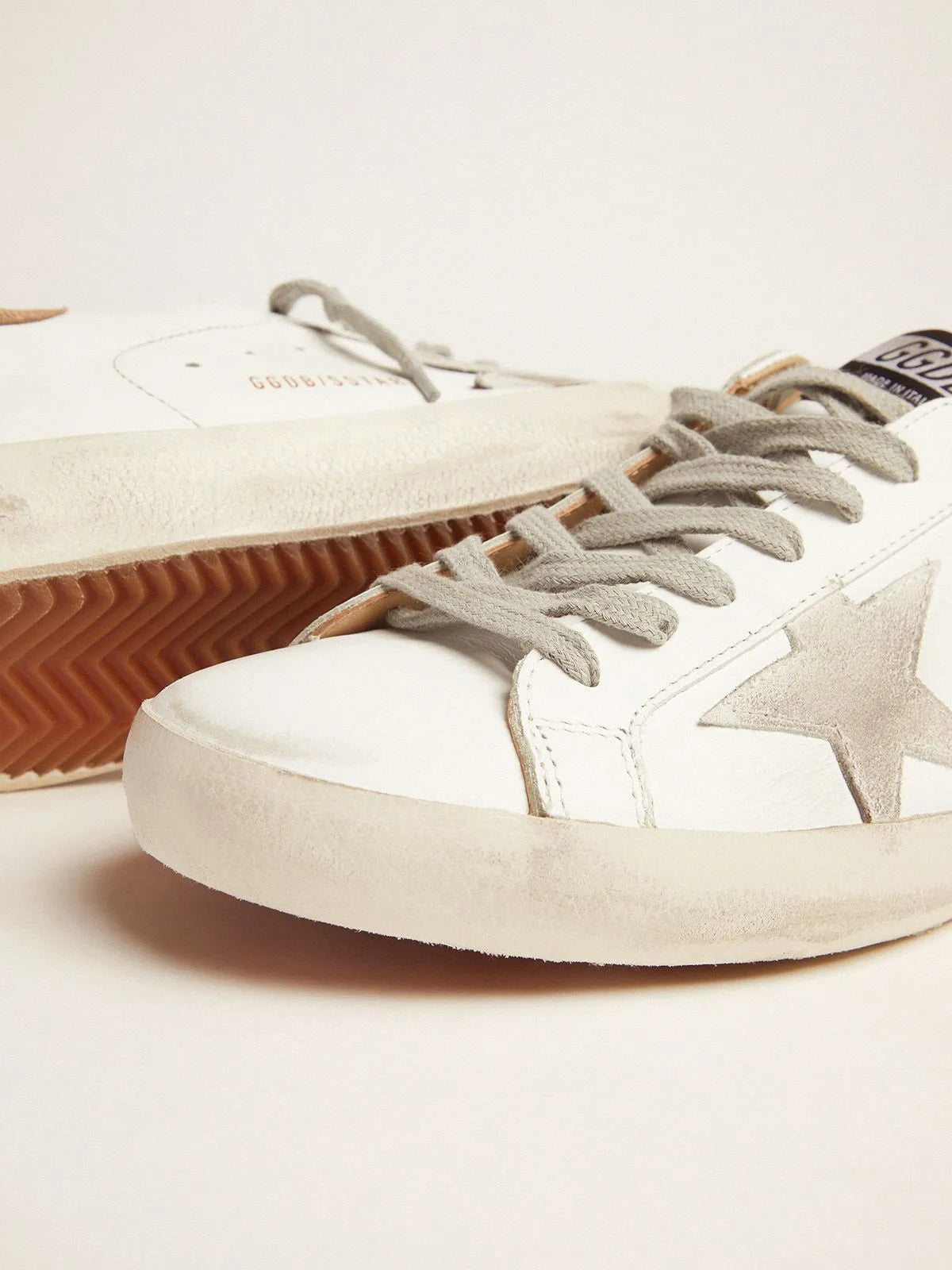 Sneakers Super-Star da uomo con talloncino stampa lucertola