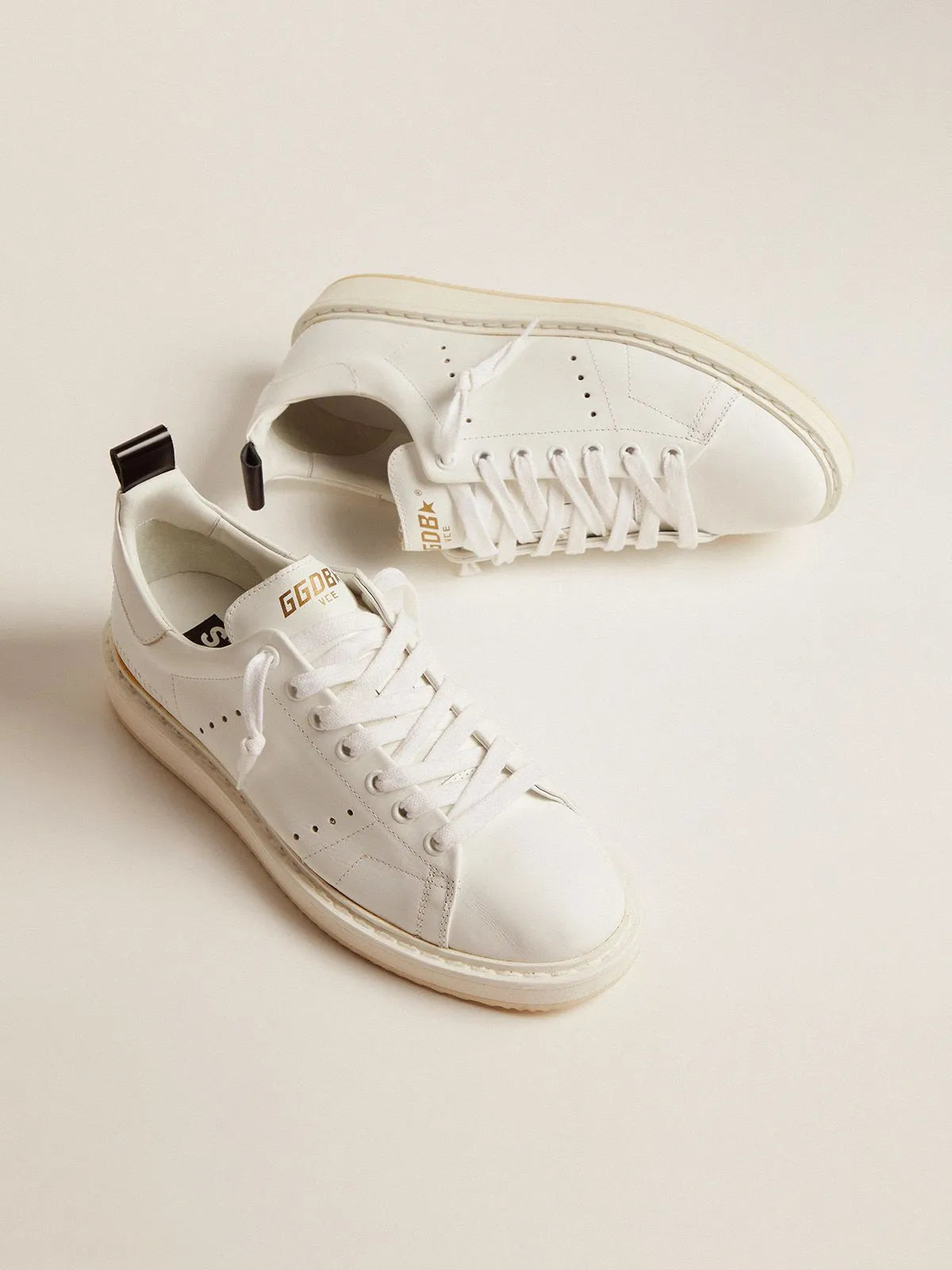 Sneakers Starter in pelle total white