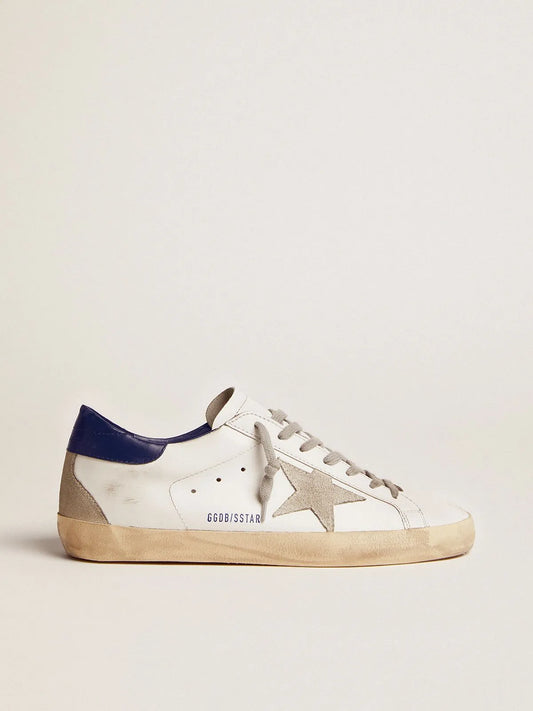 Star Super-Star sneakers in suede with blue heel tab