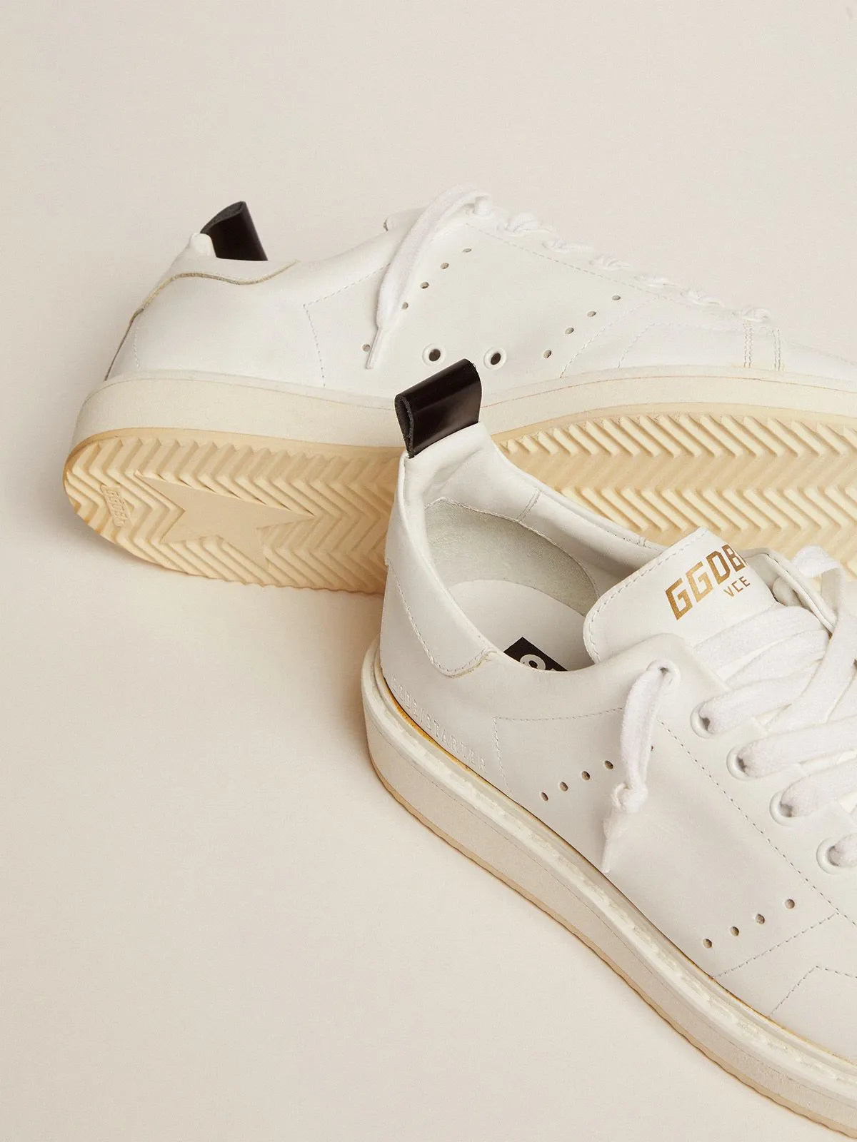 Sneakers Starter in pelle total white